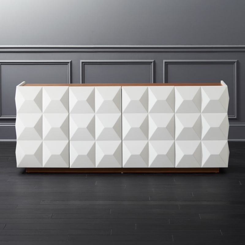 View Issa High-Gloss White Media Console details