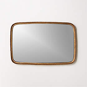 Abel Brass Round Wall Mirror 48