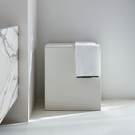 Shagreen Ivory Laundry Hamper