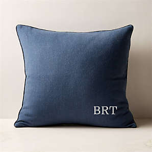 Navy and hotsell silver throw pillows