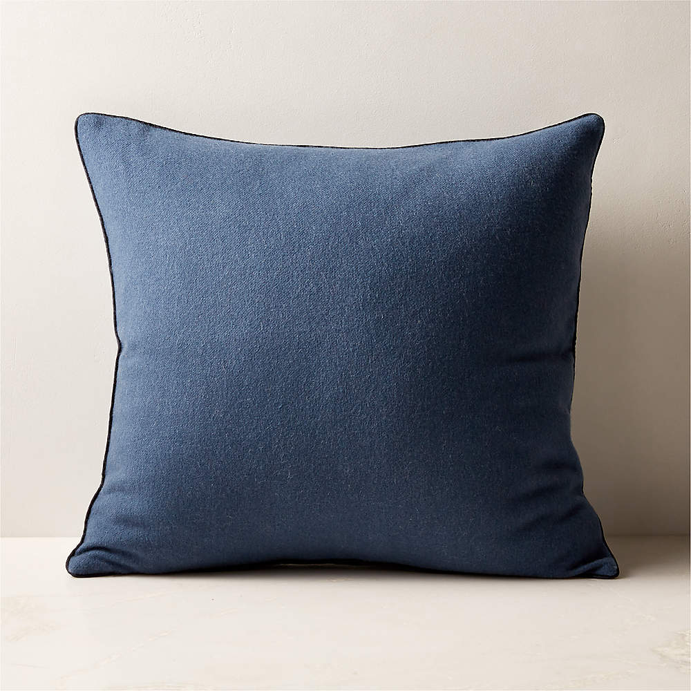 Ivy Blue Cashmere Throw Pillow with Down-Alternative Insert 20'' + Reviews
