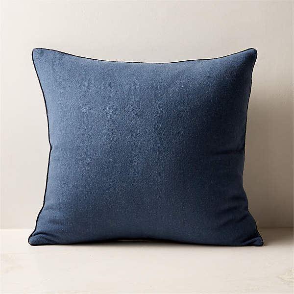 Ivy Blue Cashmere Throw Pillow with Down-Alternative Insert 20'' +