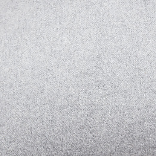 Ivy Heathered Grey Cashmere Throw Pillow with Down-Alternative Insert 20''