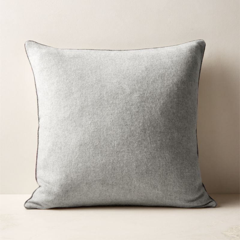 Ivy Blue Cashmere Throw Pillow with Down-Alternative Insert 20'' +