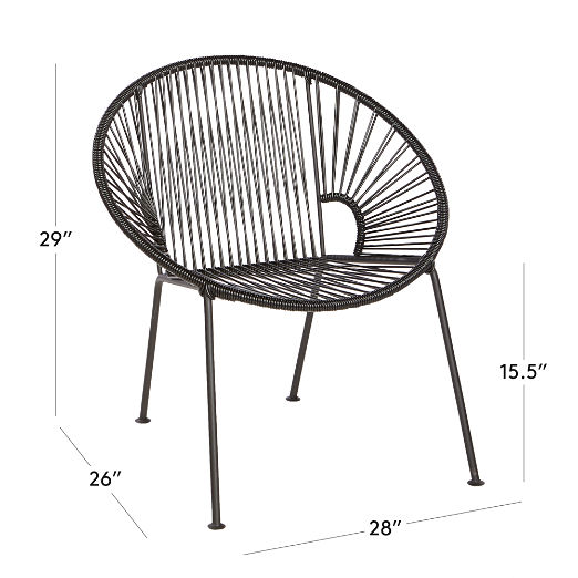 Ixtapa Black Outdoor Chair