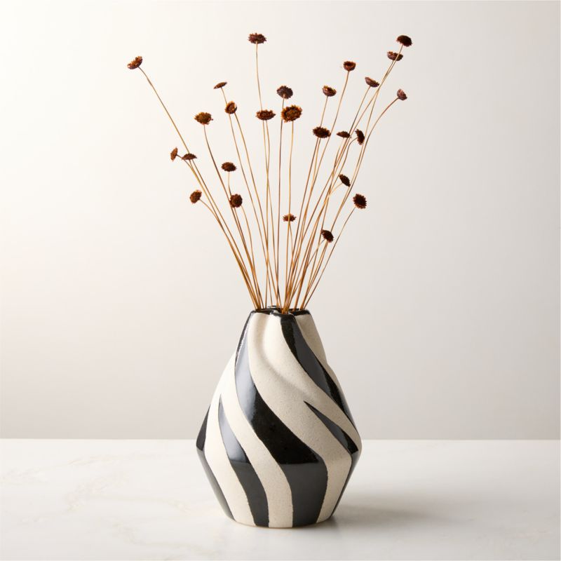 Izmal Black and White Ceramic Vase - image 0 of 5