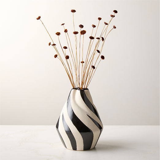 Izmal Black and White Ceramic Vase