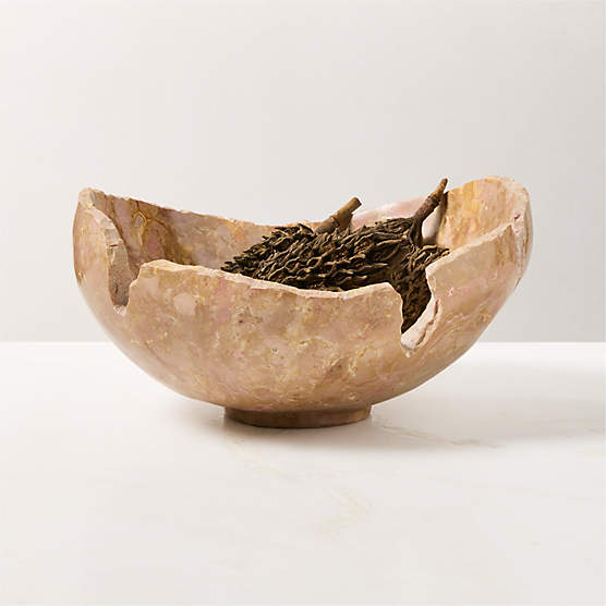 Izzo Natural Marble Decorative Bowl