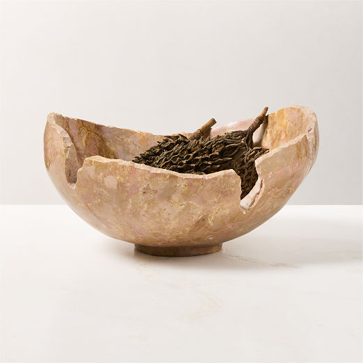 Izzo Natural Marble Decorative Bowl