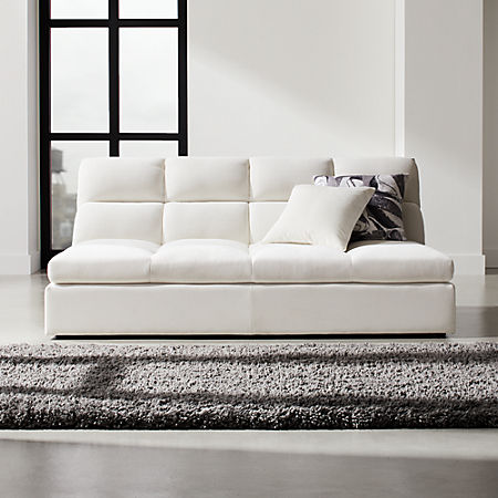 Chill Ivory Chaise Lounge Cb2