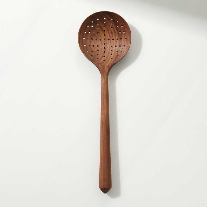 View Make The Pasta Slotted Wooden Spoon by Jennifer Fisher details