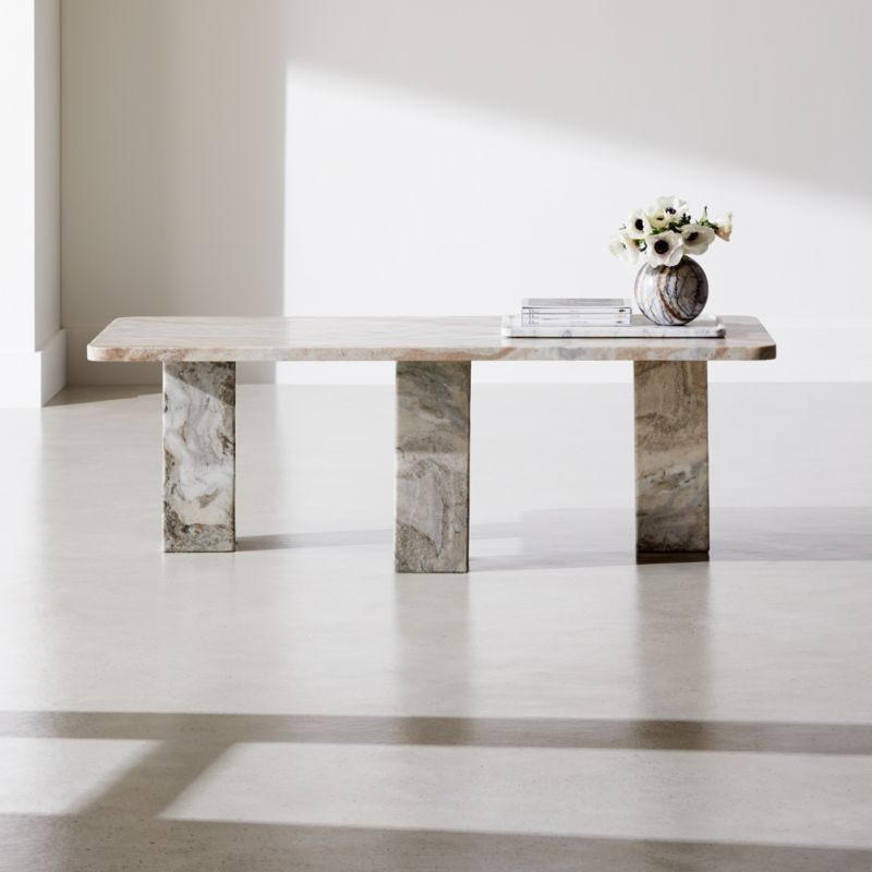 Statement Marble Coffee Table + Reviews | CB2