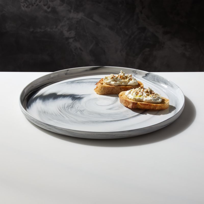 Swirl Black and White Serving Platter by Jennifer Fisher - image 1 of 7