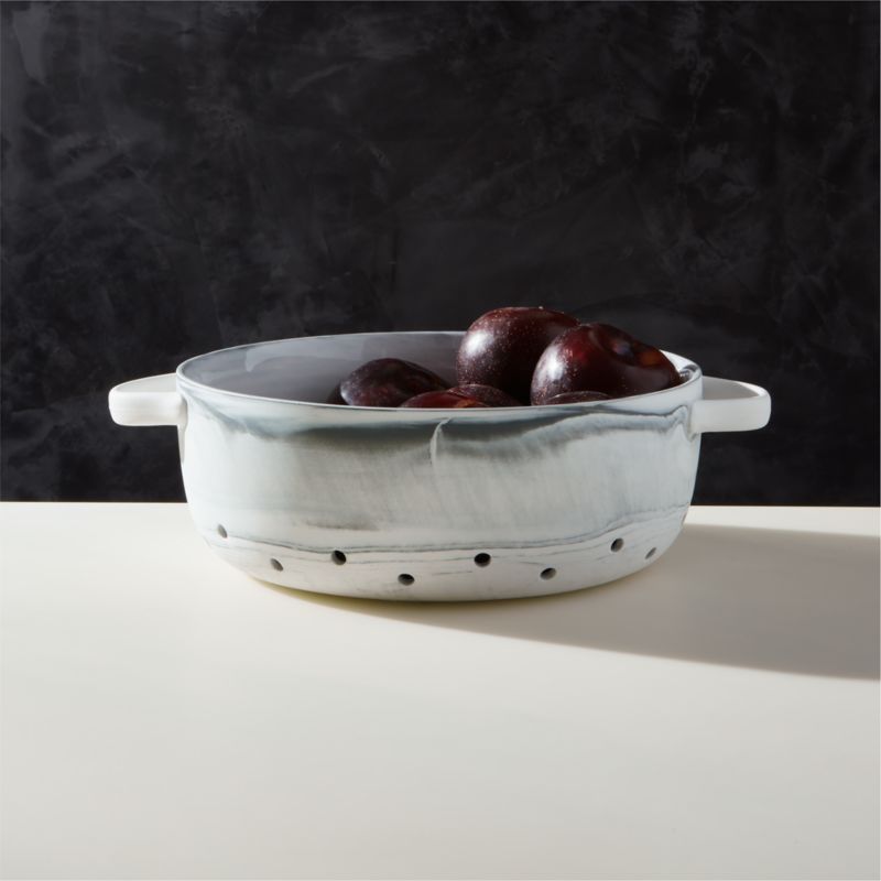 Swirl 9" Ceramic Colander by Jennifer Fisher - image 1 of 3