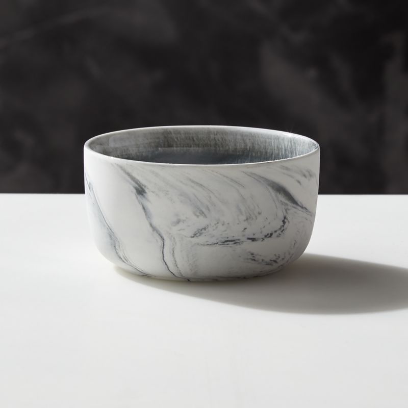 View Swirl Black and White Mini Bowl Set of 8 by Jennifer Fisher details