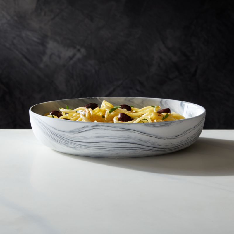 Swirl Black and White Pasta Bowl by Jennifer Fisher - image 1 of 6