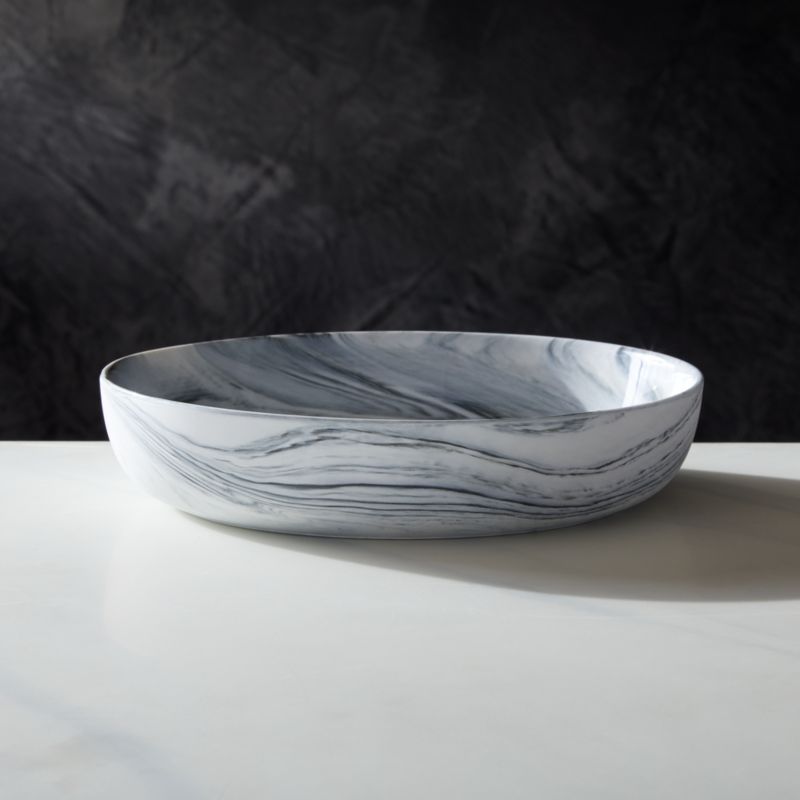 Viewing product image Swirl Black and White Pasta Bowls Set of 4 by Jennifer Fisher - image 1 of 3