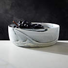 Drift Oval Ivory Serving Platter with Reactive Glaze