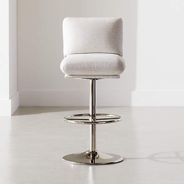 Swivel White Bar Stool Reviews Cb2, White Bar Stools With Backs And Arms