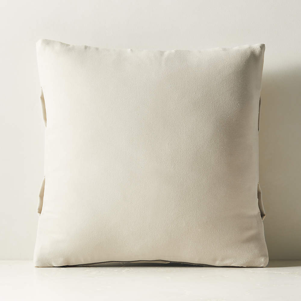 White 2025 leather pillow