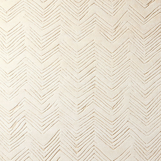 Jace Hand-Knotted Warm White Viscose and Wool Rug Swatch 12"x12"