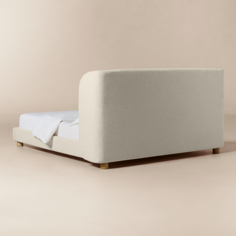 Jackson Warm White Performance Fabric Upholstered King Bed - image 5 of 9