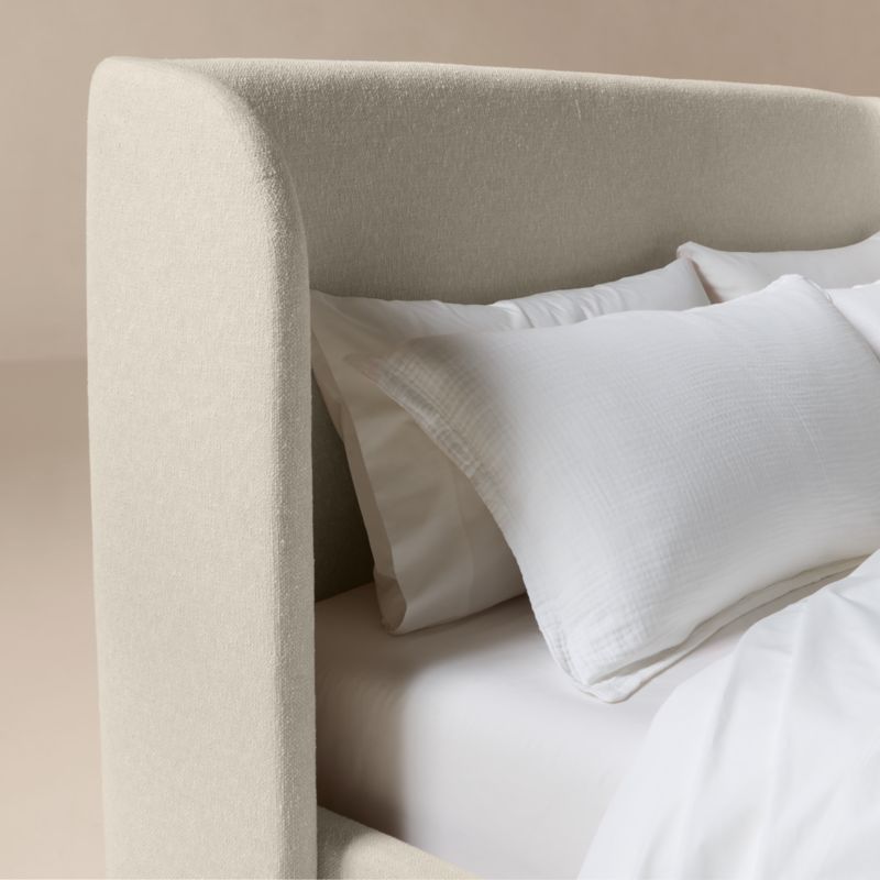 Jackson Warm White Performance Fabric King Bed - image 4 of 7