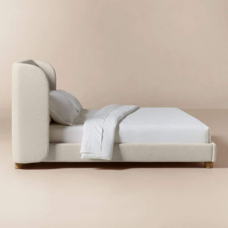 Jackson Warm White Performance Fabric King Bed - image 2 of 7