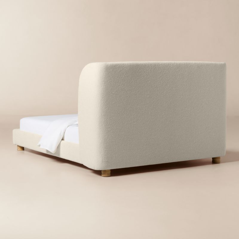 Jackson Warm White Performance Fabric Queen Bed - image 3 of 7
