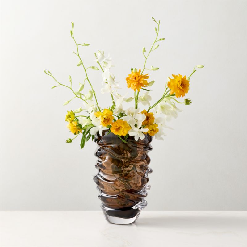 View Jacqueline Brown Handblown Glass Vase details