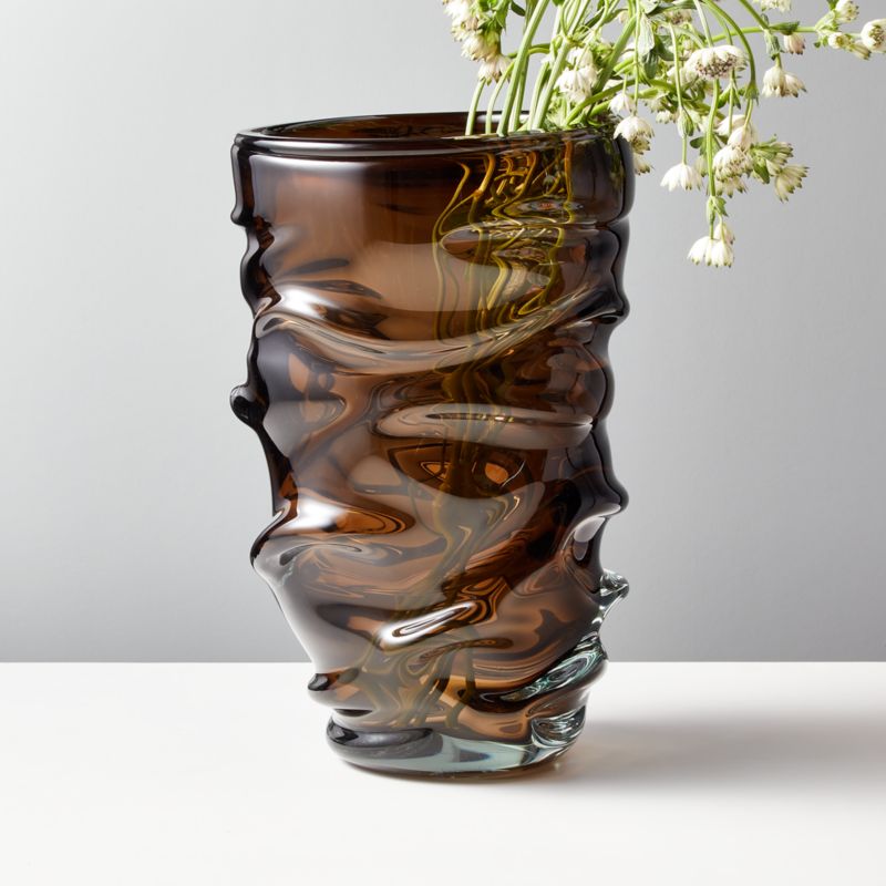 Jacqueline Brown Handblown Glass Vase - image 0 of 20