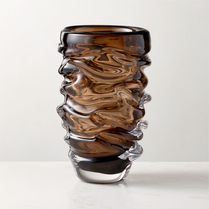 Jacqueline Brown Handblown Glass Vase - image 4 of 18