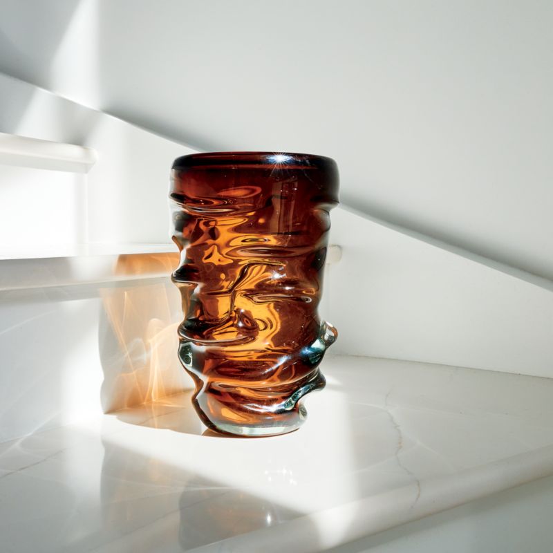 Jacqueline Brown Handblown Glass Vase - image 12 of 20