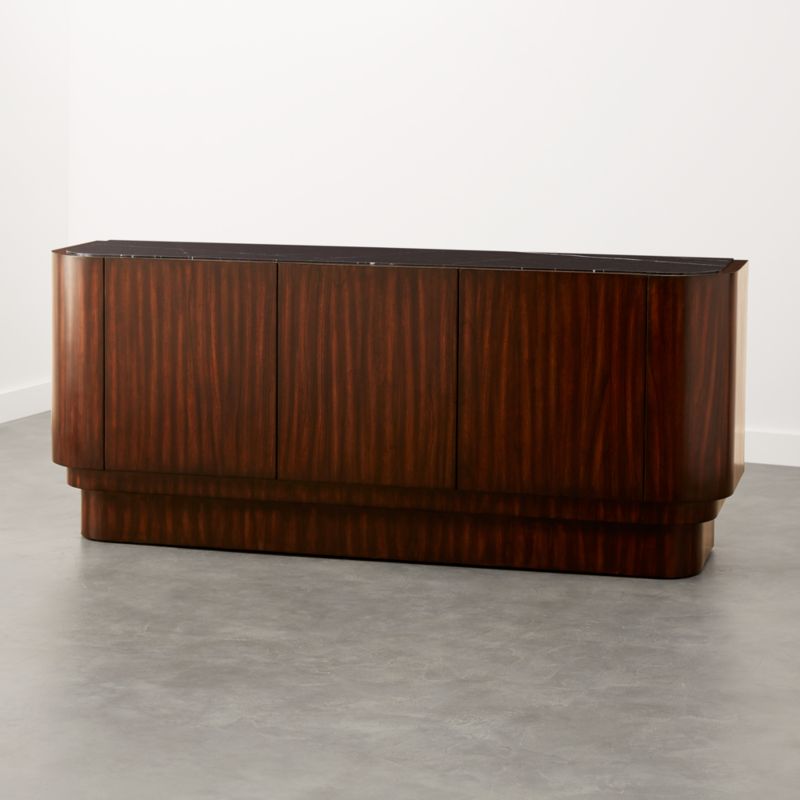 Modern Tv Stands Media Consoles Cb2 Jacques Marble And Wood Media Console