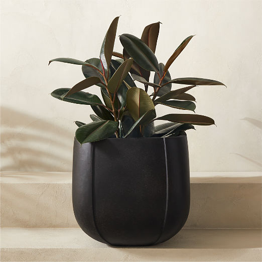 Jagger Square Black Indoor/Outdoor Planter Large