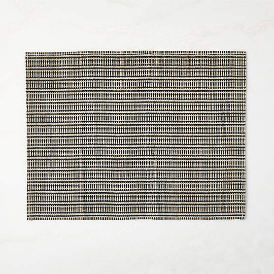 Java Woven Black and White Placemat