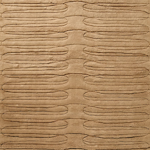 Jackson Ave. Hand-Knotted Taupe New Zealand Wool Rug Swatch 12"x12" by Casa Dean by Swizz Beatz