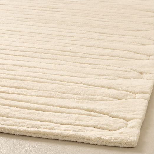 Jackson Ave. Hand-Knotted Warm White New Zealand Wool Area Rug by Casa Dean by Swizz Beatz