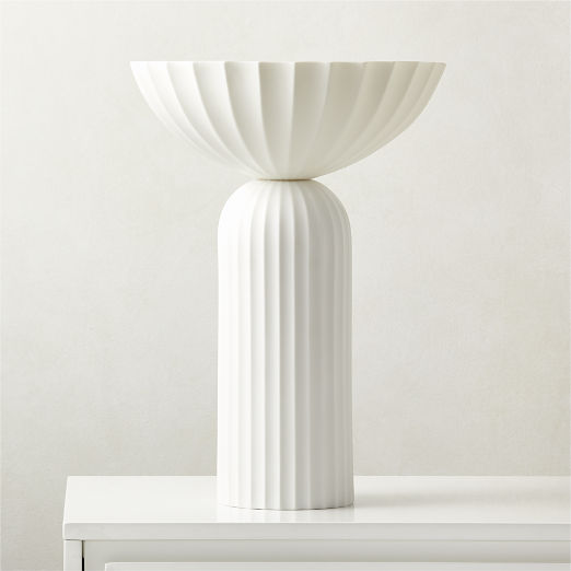 Jeanne Fluted White Porcelain Table Lamp