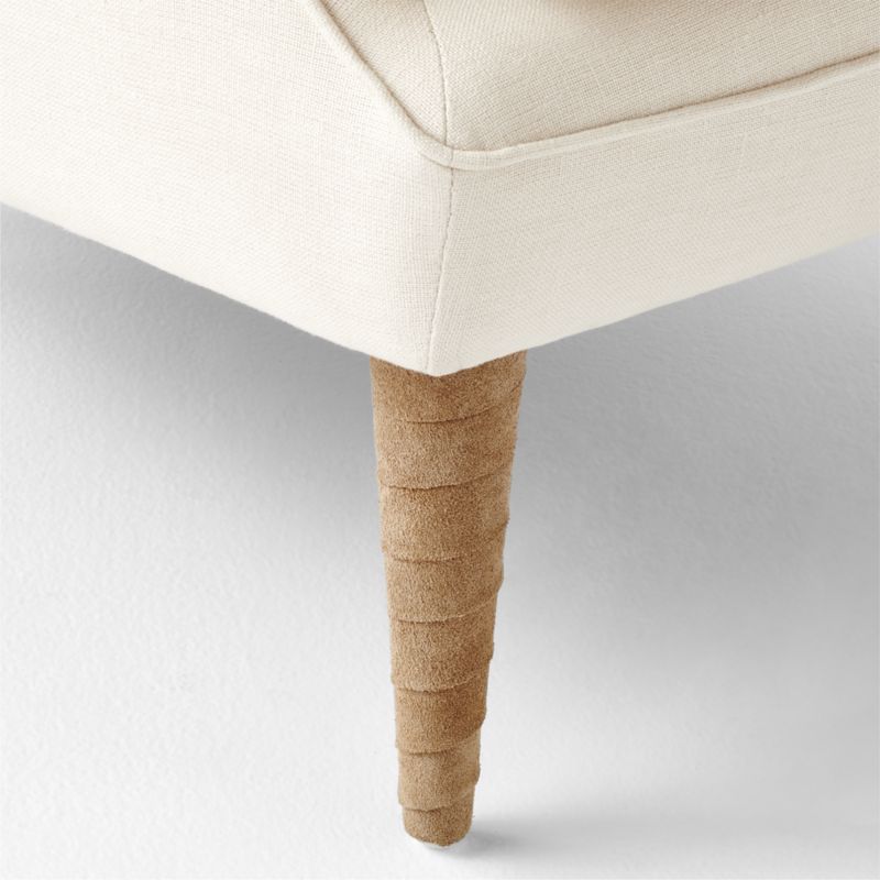 Jed White Linen Chair by Ross Cassidy - image 7 of 8