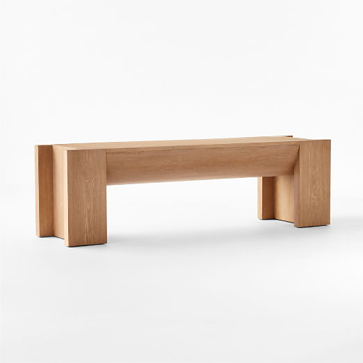 St. George 60" Oak Wood Bench