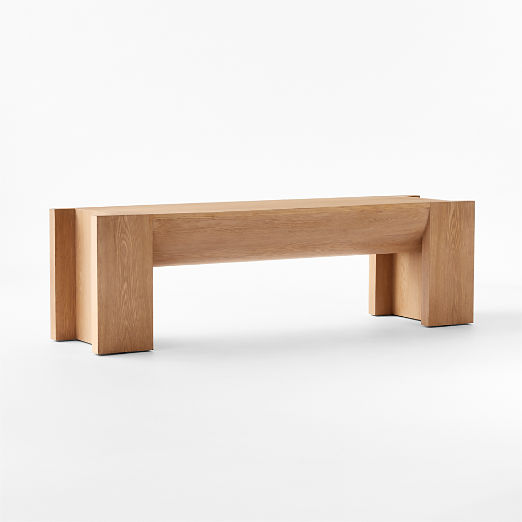 St. George 60" Oak Wood Bench