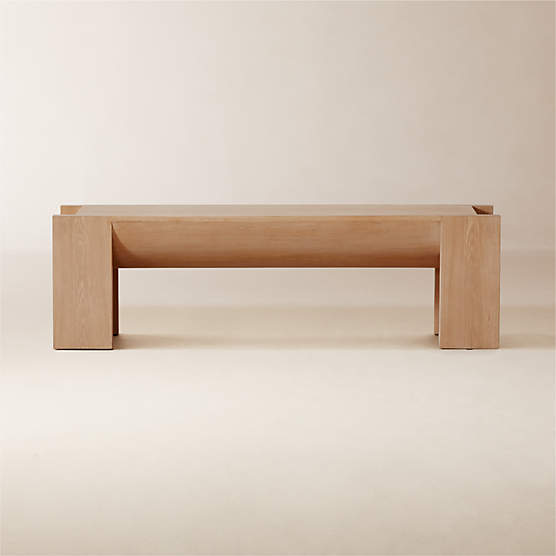 St. George 60" Oak Wood Bench