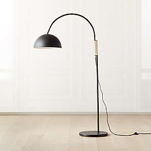 Modern Black Floor Lamps Cb2, Trio Black Floor Lamp Cb2