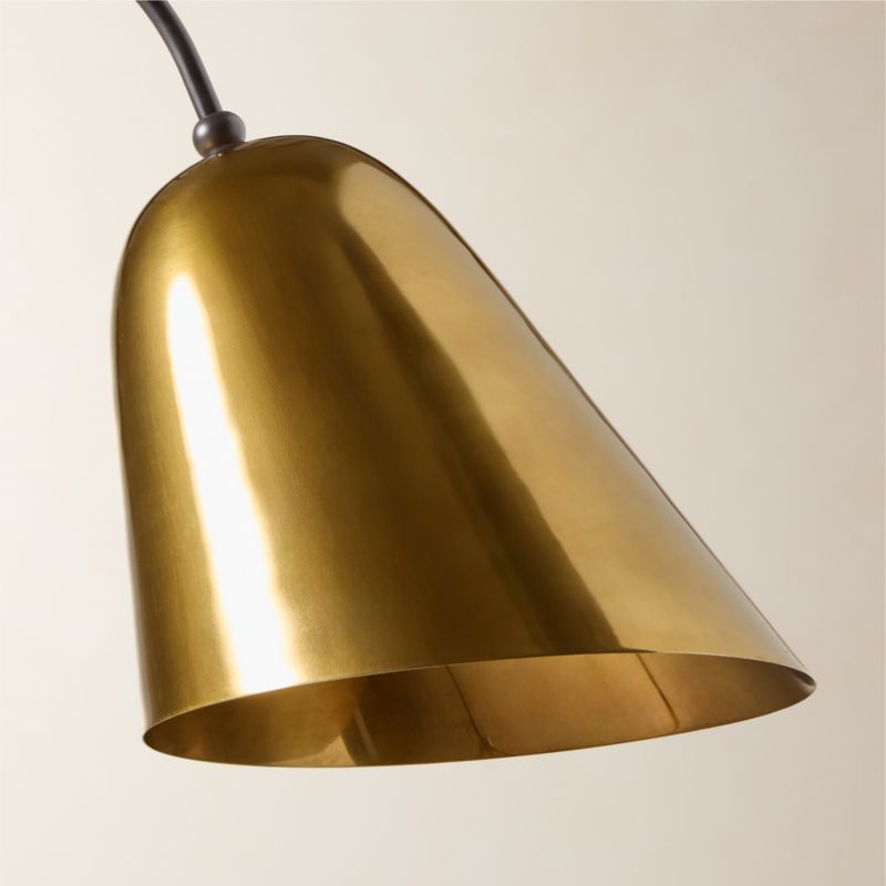 Jo Aged And Blackened Brass Floor Lamp by Kay Fisker 56" - image 2 of 5