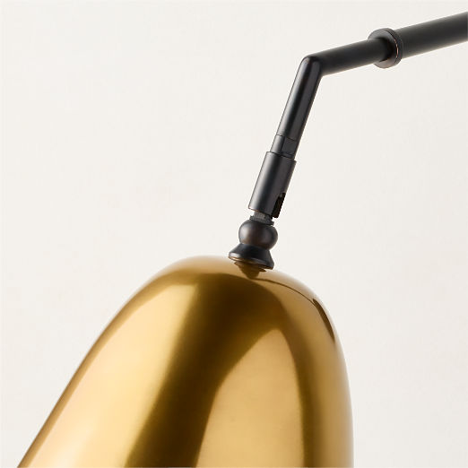 Jo Aged And Blackened Brass Wall Sconce by Kay Fisker