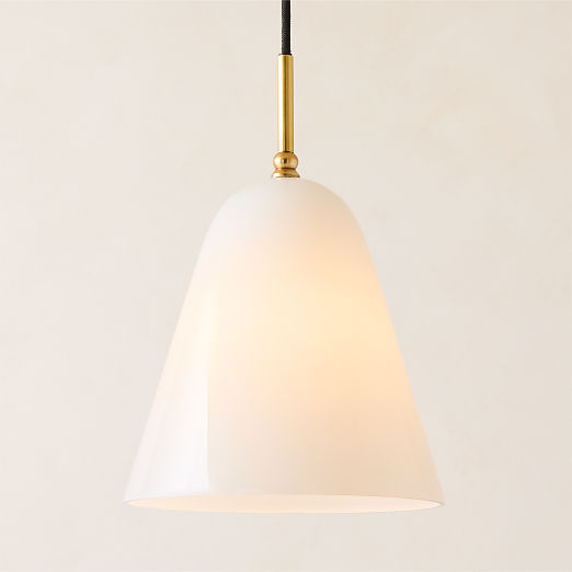 Jo Glass Pendant Light by Kay Fisker 10"
