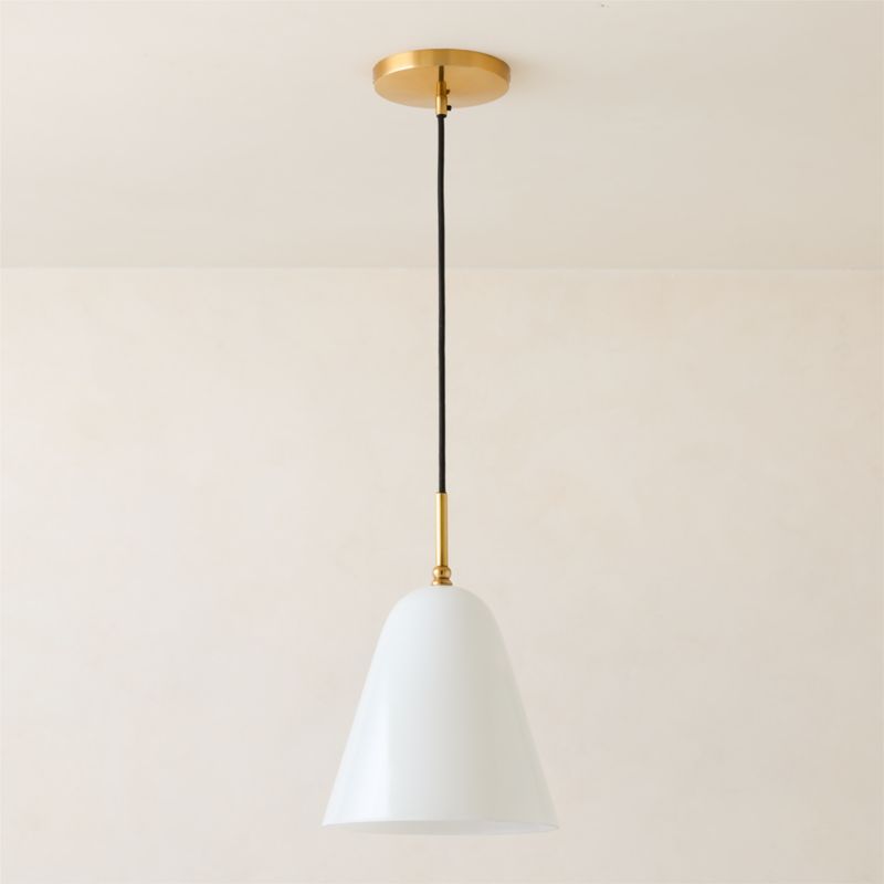 Jo Glass Pendant Light by Kay Fisker 10" - image 5 of 7