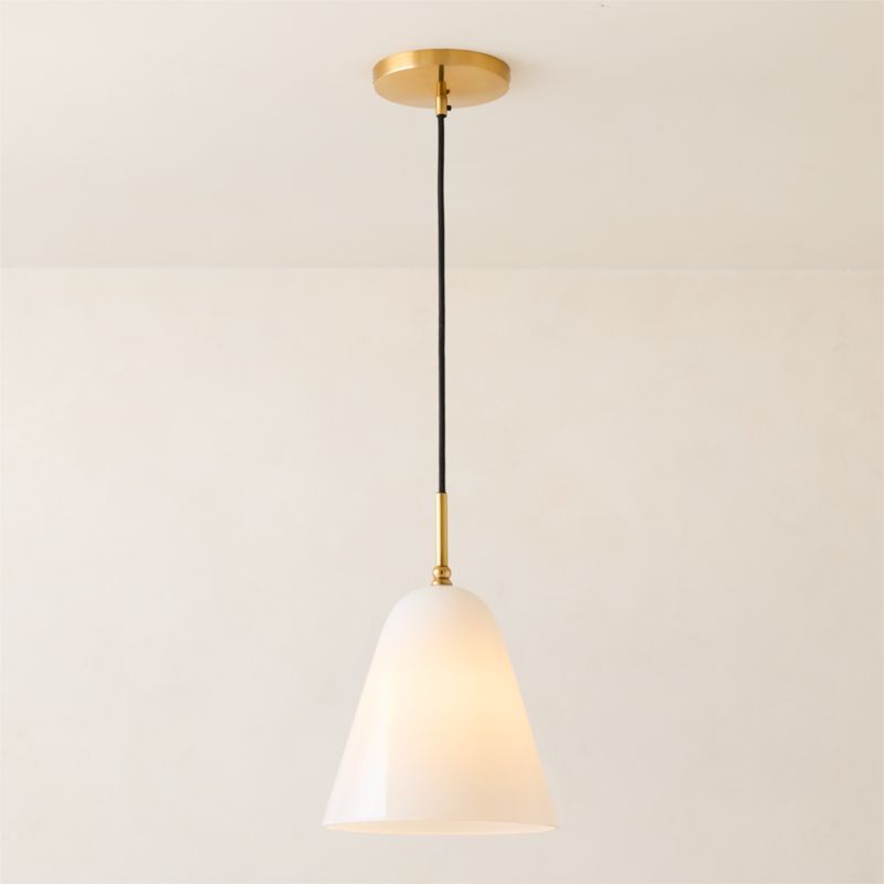 Jo Glass Pendant Light by Kay Fisker 10" - image 4 of 7