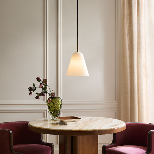 Jo Glass Pendant Light by Kay Fisker 10"
